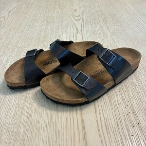 Women’s Birkenstock Sydney Graceful Two Strap Slide Sandal Narrow Footbed
